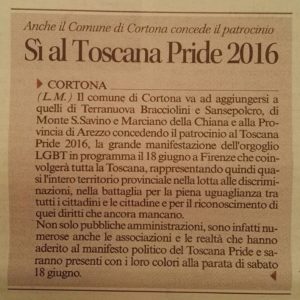 patrocinio Cortona Toscana Pride