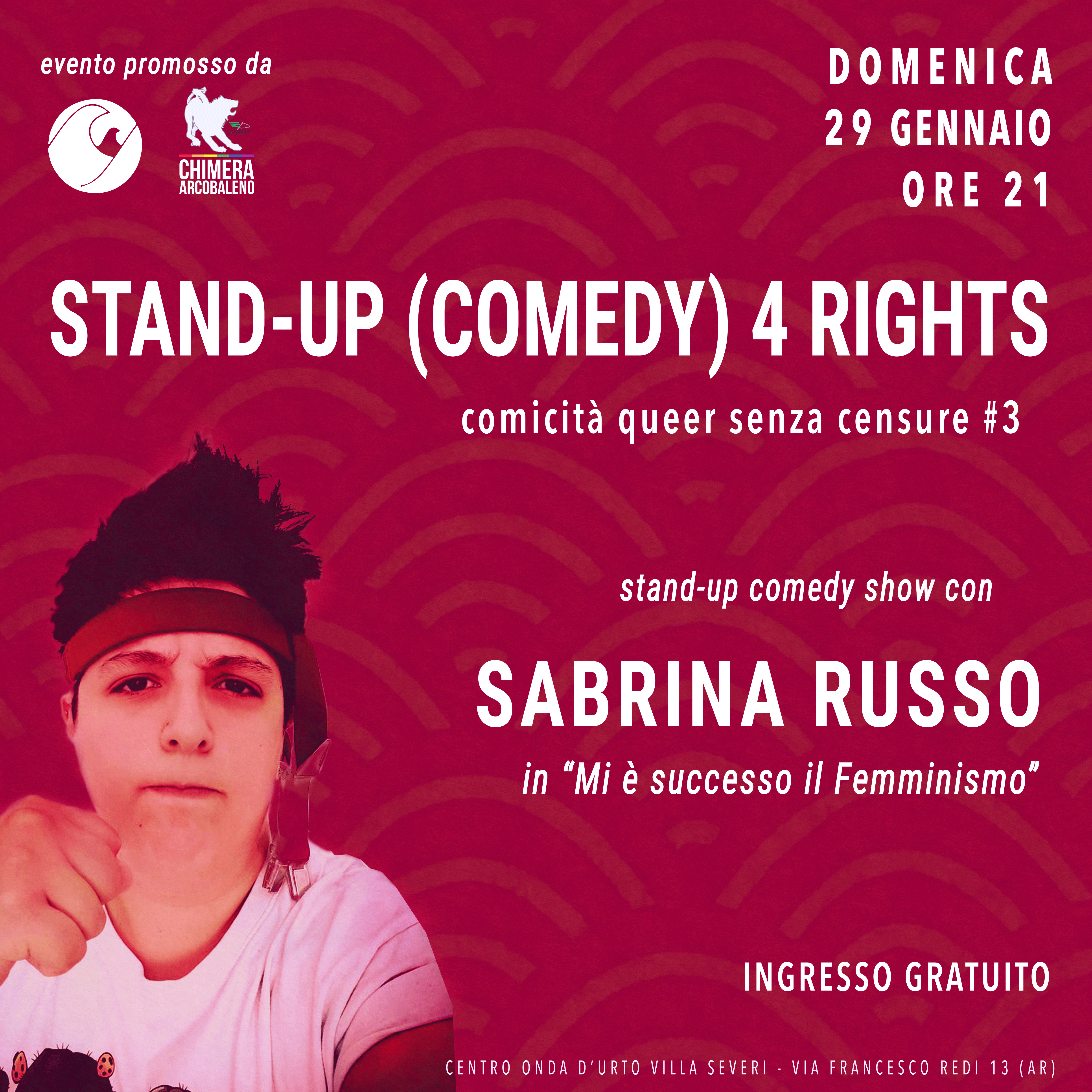 STAND-UP (comedy) 4 RIGHTS #3 con SABRINA SABBRA RUSSO