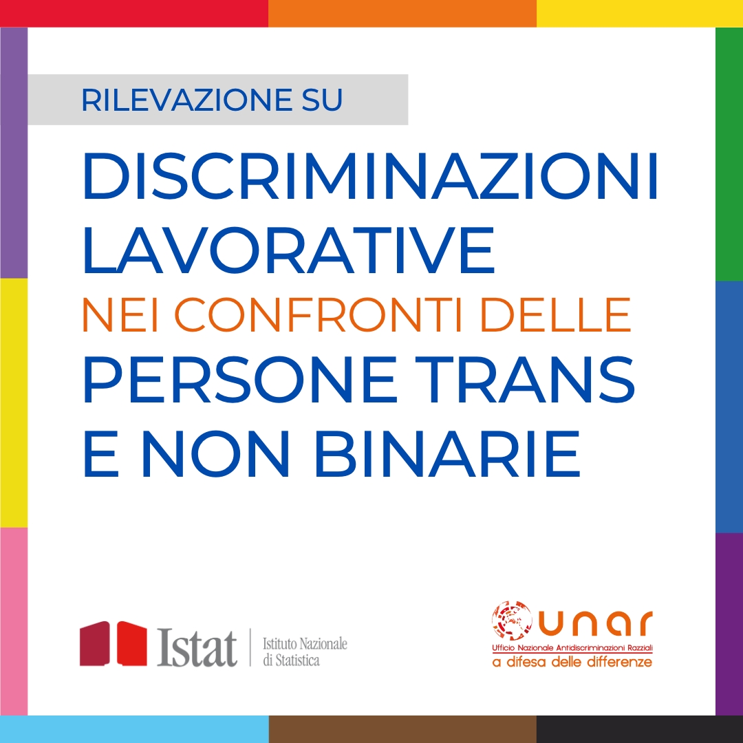 Indagine ISTAT sulle discriminazioni lavorative nei confronti delle persone trans e non binarie