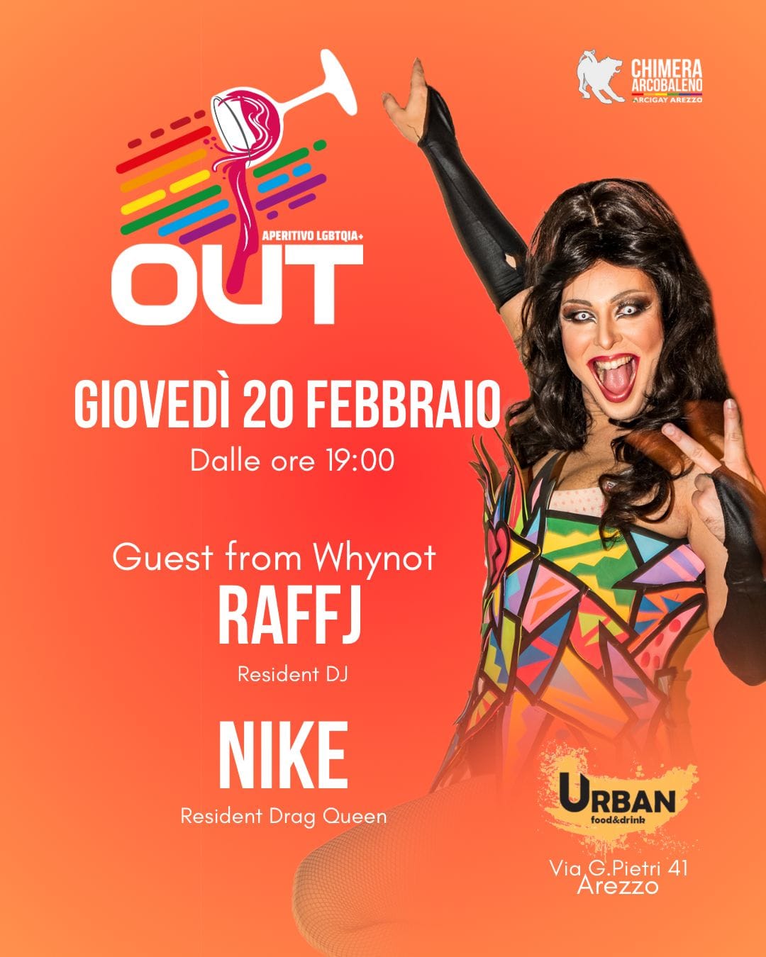 Torna OUT Giovedì 20 febbraio 2025