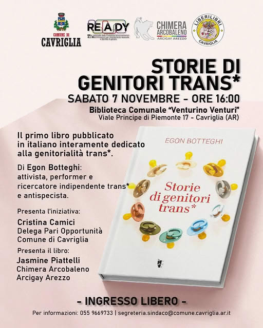 Storie di genitori Trans* a Cavriglia con Egon Botteghi